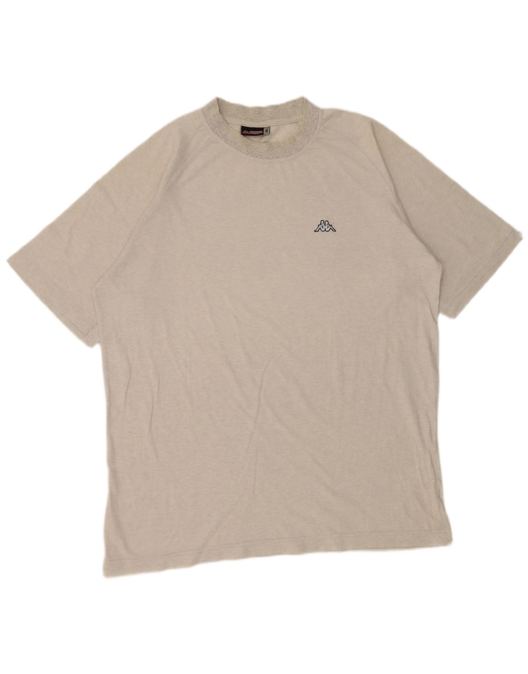 Kappa Camiseta Hombre Top 2XL Algodón Moteado Gris