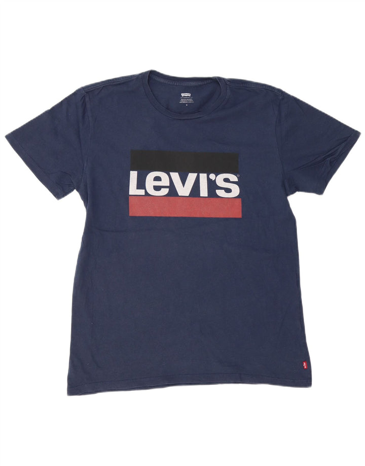 LEVI'S Camiseta gráfica para hombre Top Medium Azul marino
