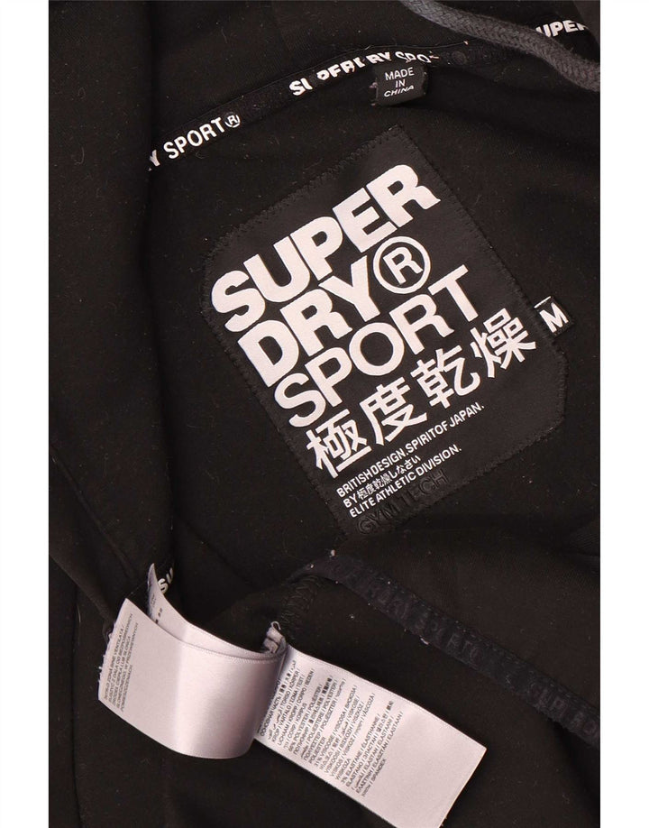 Superdry Sudadera con capucha y cremallera para mujer Reino Unido 40 Mediano Poliéster negro