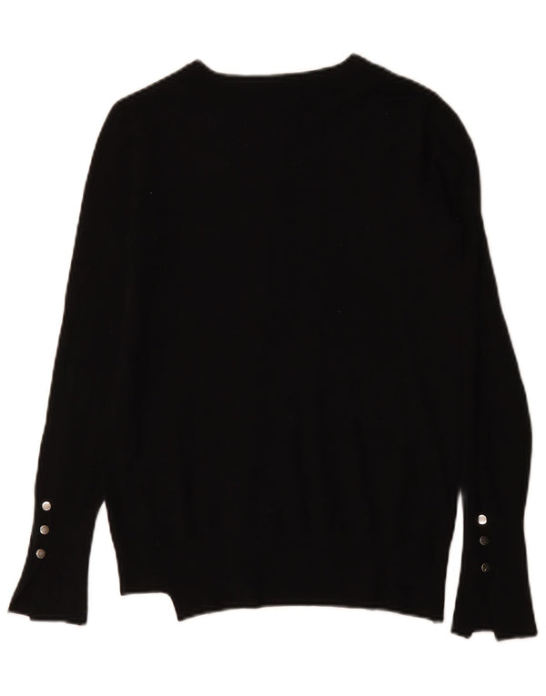 Zara Mujer Cárdigan Suéter UK 10 Small Negro