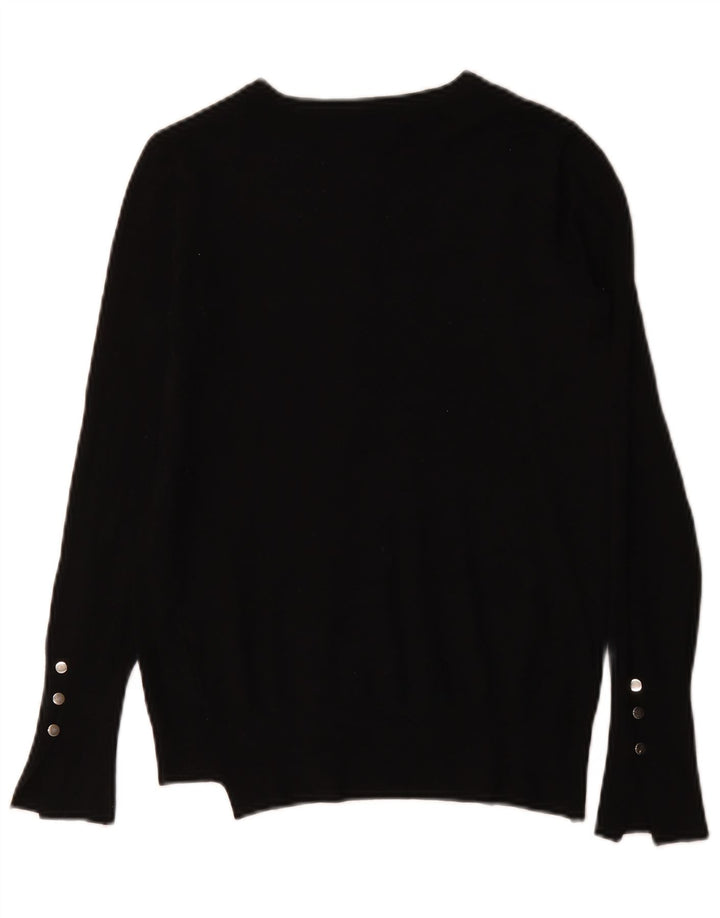 Zara Mujer Cárdigan Suéter UK 10 Small Negro