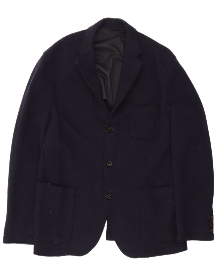 Tommy Hilfiger Chaqueta tipo blazer de 3 botones para hombre IT 54 2XL Lana azul marino