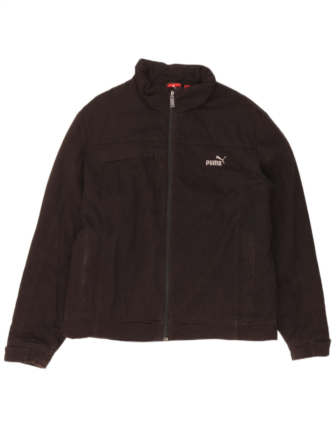 PUMA Chaqueta Bomber para Hombre UK 38 Mediana Algodón Negro