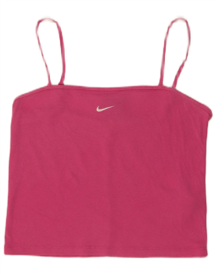 Nike - Camiseta de tirantes para mujer, talla grande, algodón rosa
