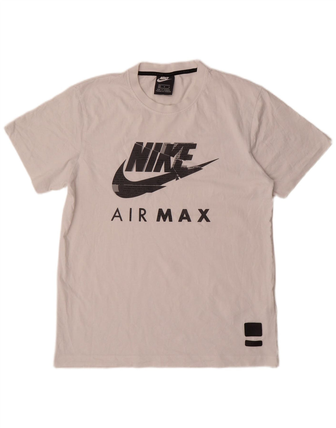 Nike - Camiseta con gráfico Air Max para hombre, algodón blanco mediano