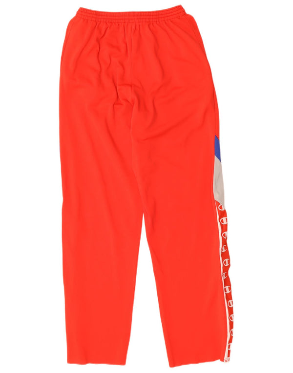 Champion Mens Graphic Tracksuit Trousers Small  Red Colourblock Polyamide