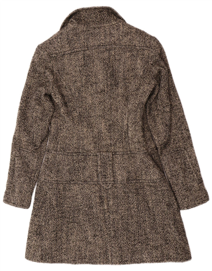 Guess Abrigo para mujer UK 12 Lana moteada gris medio