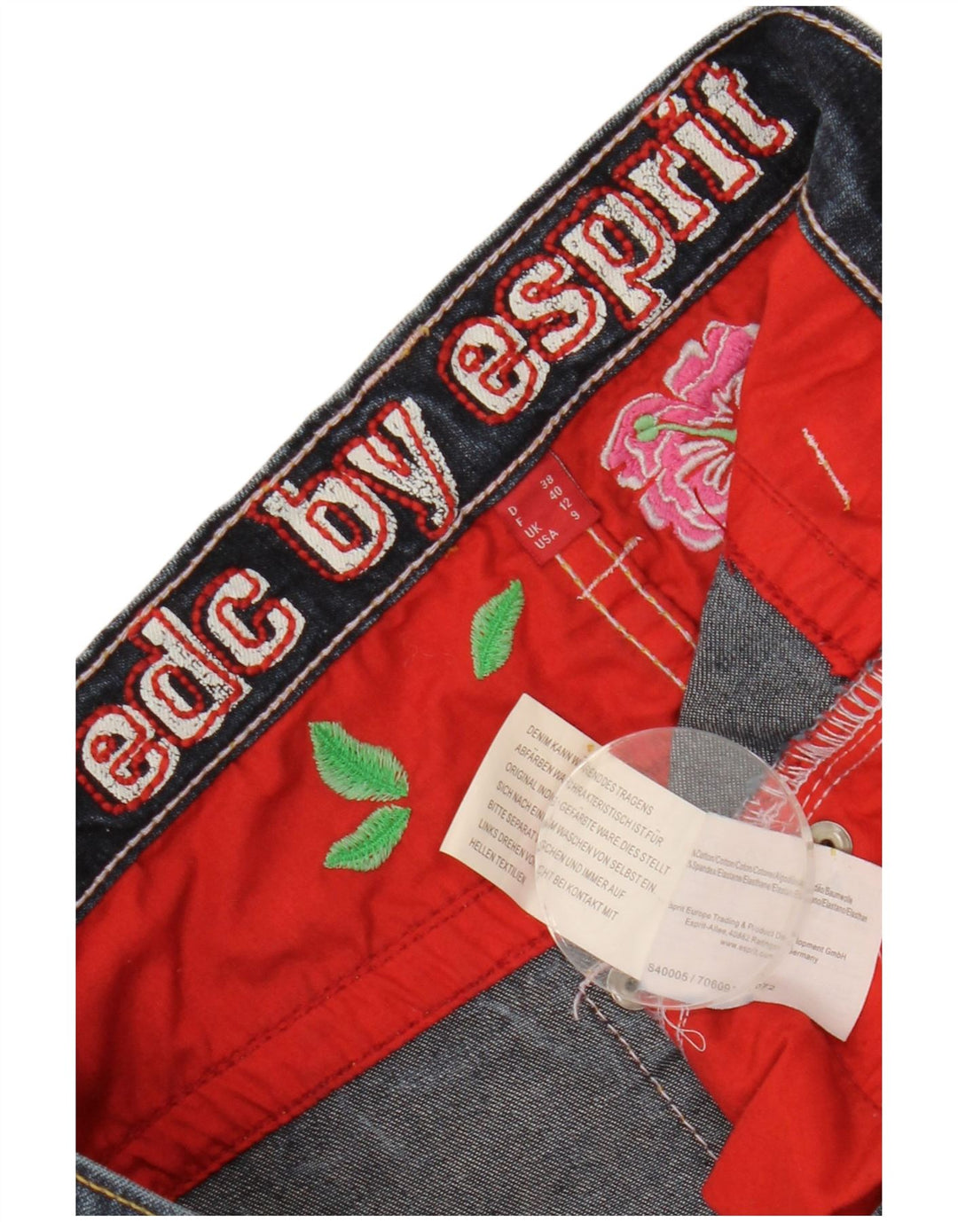 ESPRIT Vaqueros Bootcut para Mujer UK 12 Medium W28 L27 Azul Marino Algodón