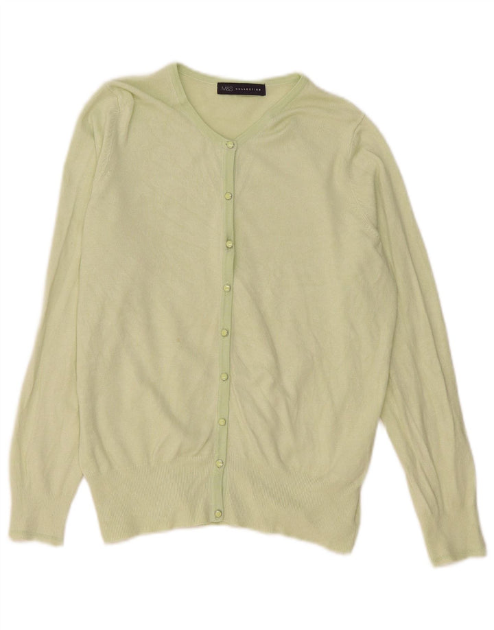 Marks & Spencer - Cárdigan para mujer, talla 40, viscosa verde medio