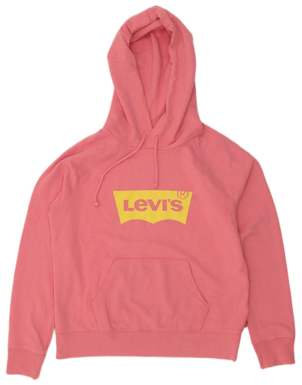 Levi's Jersey con capucha gráfica para mujer Reino Unido 14 Algodón rosa medio