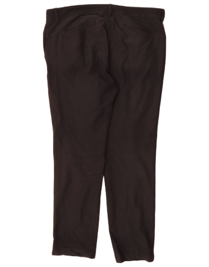Pantalón Chino Regular Adidas Mujer W34 L30 Poliéster Negro
