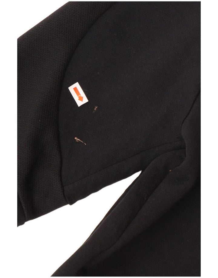 PUMA Suéter con capucha y cremallera para mujer Reino Unido 14 Mediano Algodón negro