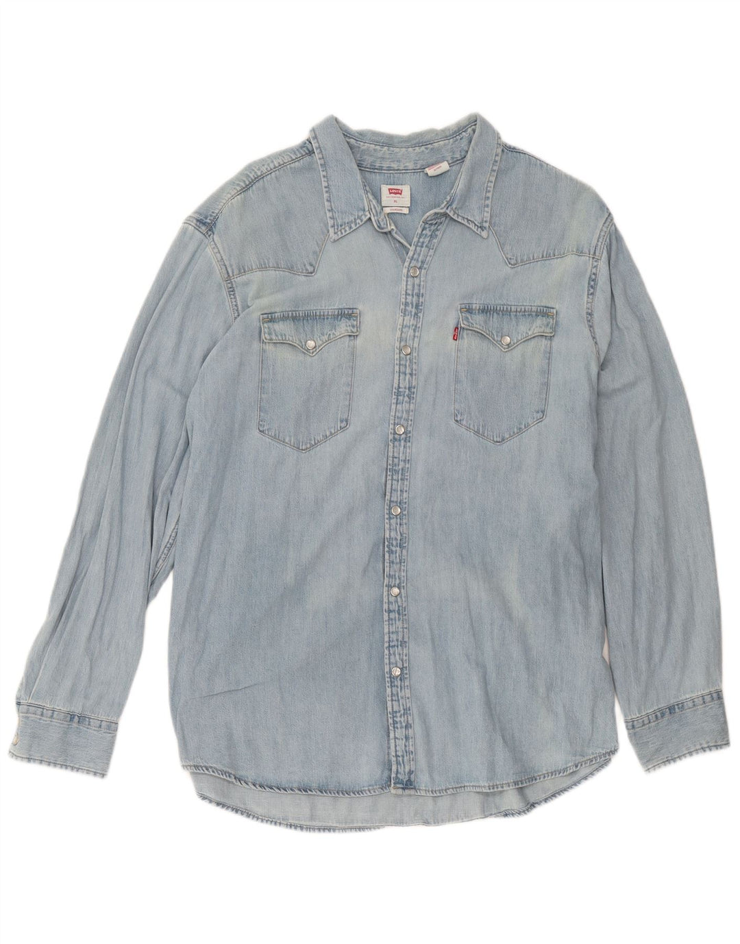 Levi's Camisa Vaquera Alta Para Hombre XL Algodón Azul