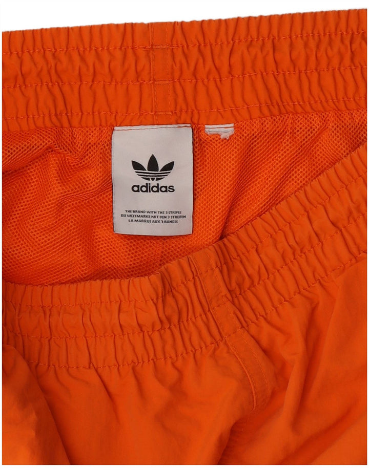 Pantalones Cortos Deportivos Adidas Hombre Naranja Mediano