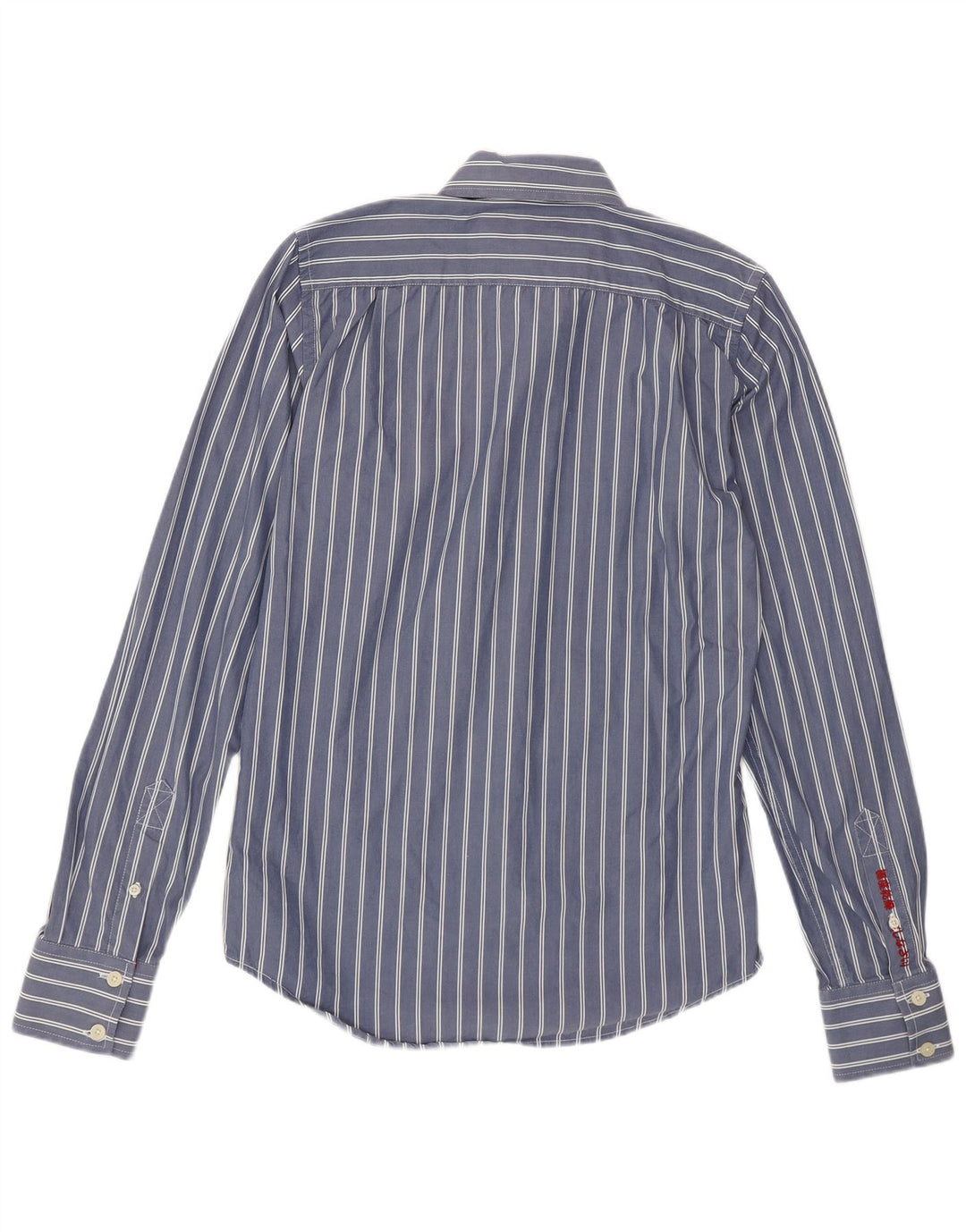 Camisa Superdry Hombre De Algodón A Rayas Azul Medio