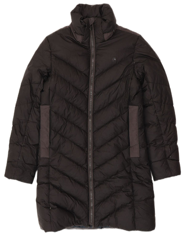 G-STAR Abrigo acolchado para mujer UK 40 Pequeño Poliéster negro