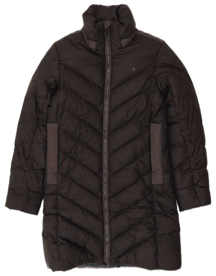 G-STAR Abrigo acolchado para mujer UK 40 Pequeño Poliéster negro