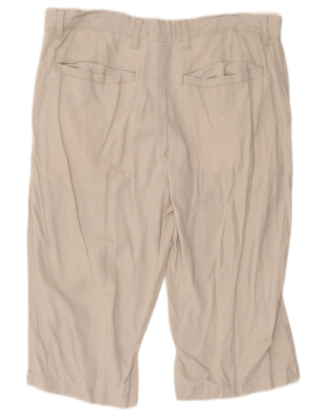 Marks & Spencer Bermudas regulares para hombre W34 Large Beige Linen