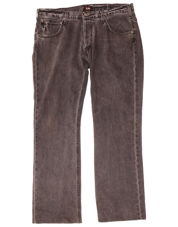 Lee Vaqueros Rectos Knox para Hombre W36 L32 Algodón Gris