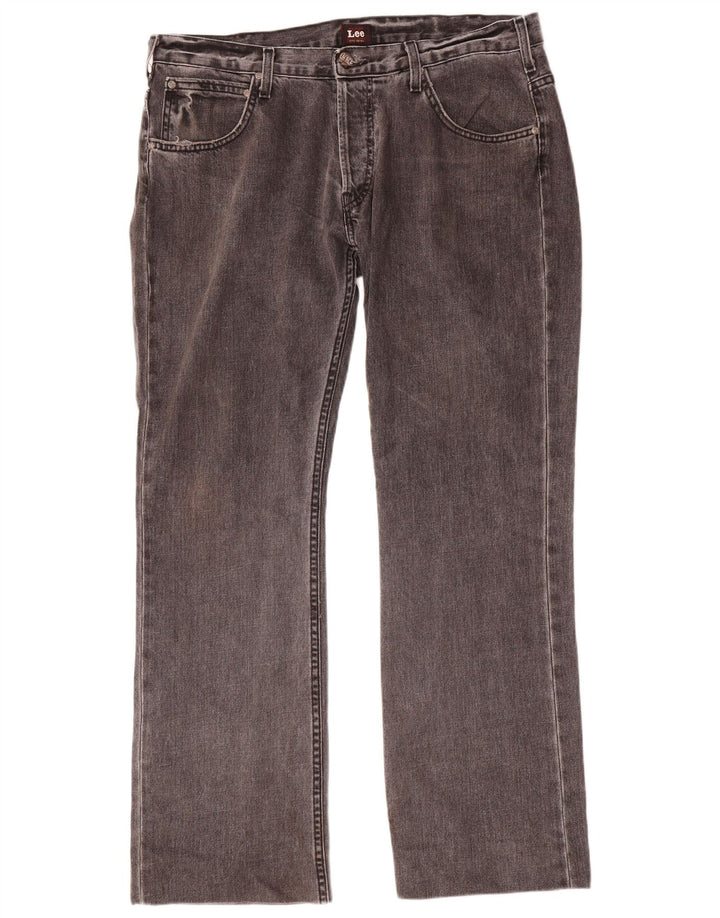Lee Vaqueros Rectos Knox para Hombre W36 L32 Algodón Gris