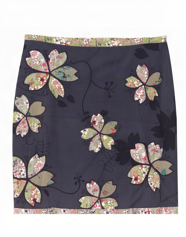 Minifalda para mujer White Stuff UK 44 Large W34 Algodón floral azul marino