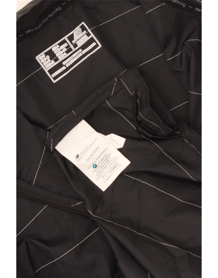 New Balance Hombre Gráfico Chándal Top Chaqueta Mediana Rayas Negras
