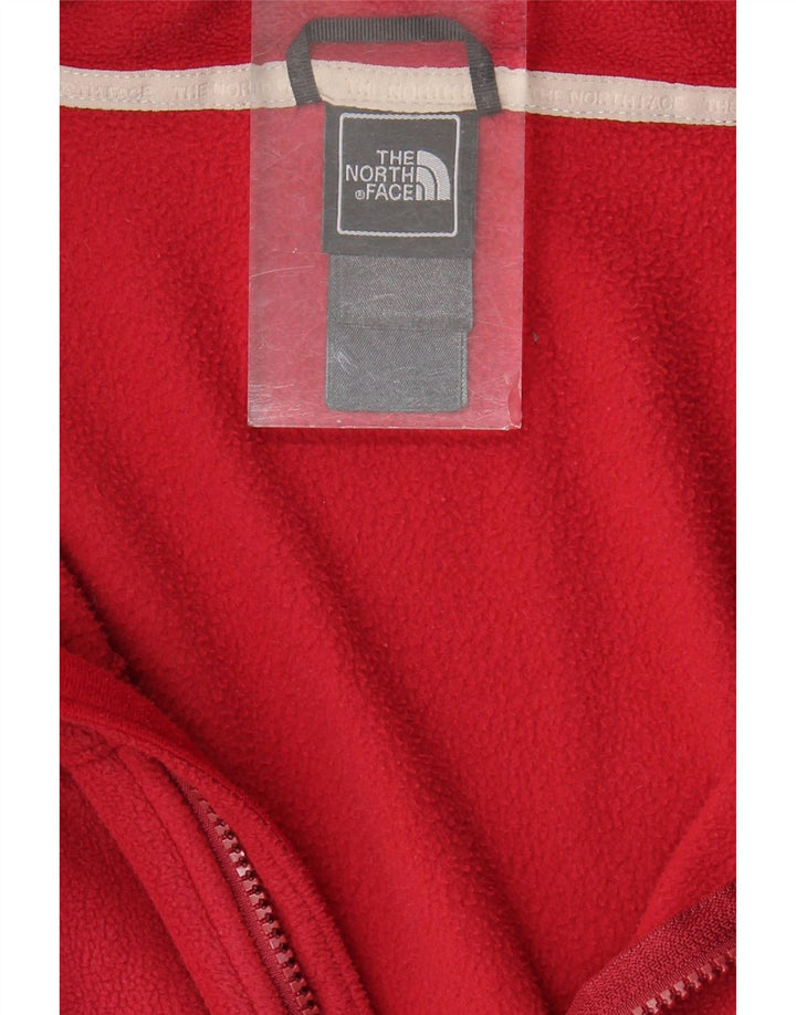 The North Face Chaqueta polar con forro para hombre UK 38 Poliéster rojo mediano
