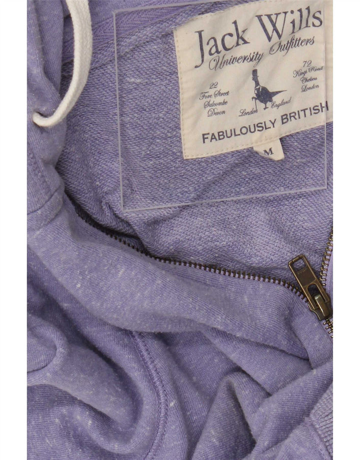 Jack Wills Suéter con capucha y cremallera gráfica para hombre Poliéster moteado en color morado medio