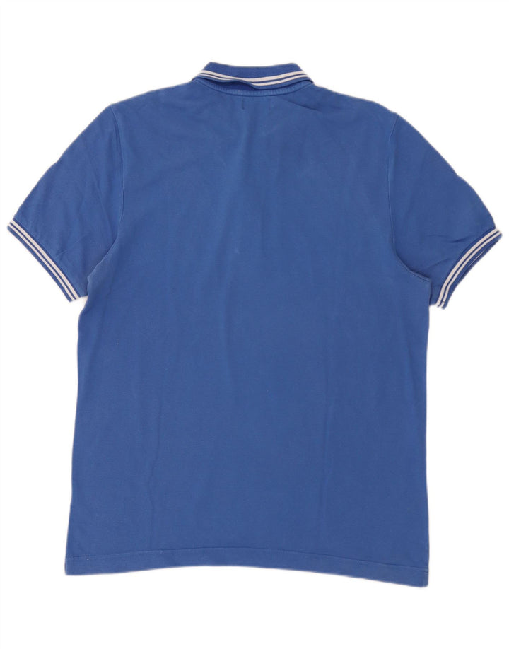 Polo Kappa Hombre Rayas Azul Medio