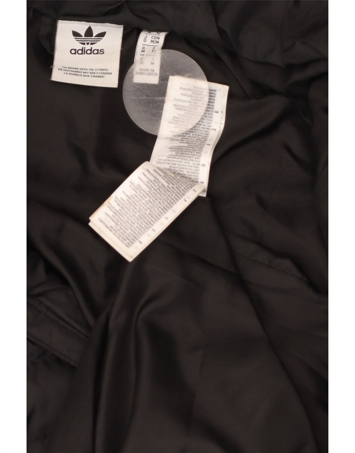 ADIDAS Chaqueta acolchada con capucha para hombre UK 38 Mediana Negro Poliéster