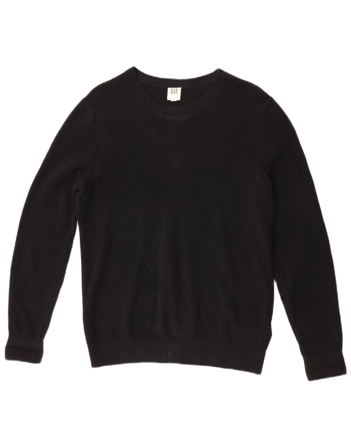 Gap Jersey De Cuello Redondo Para Hombre Jersey Pequeño De Algodón Negro