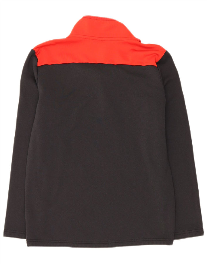 Canterbury Sudadera con cuello y cremallera para niños 13-14 años Negro Colorblock