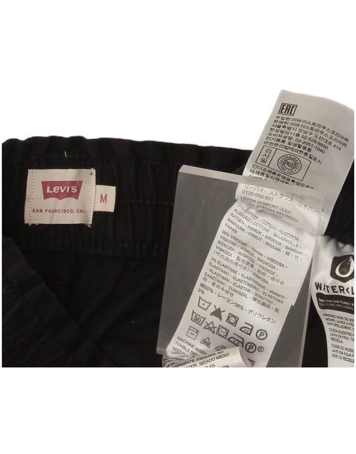 Levi's Pantalón Corto Joggers Mujer Medium W30 24 Algodón Negro