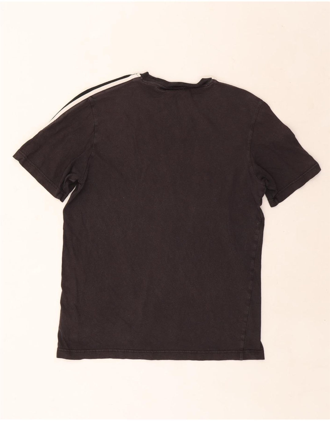 Adidas - Camiseta gráfica para hombre, talla pequeña, algodón negro