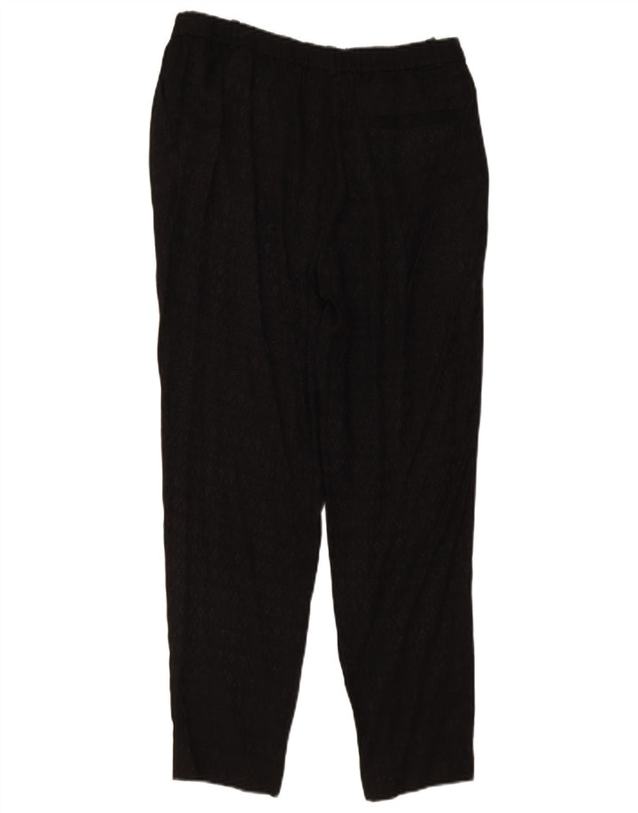 MASSIMO DUTTI Womens Chino Trousers EU 40 Medium W30 L27 Black Geometric