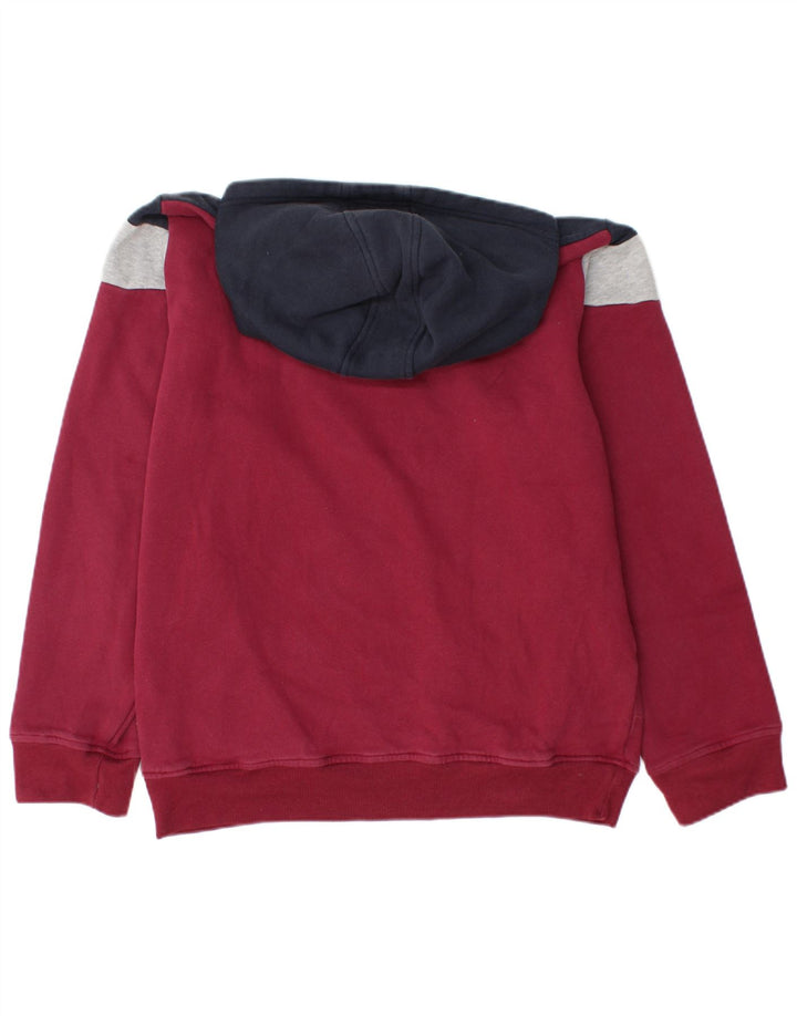 UMBRO Sudadera con capucha para hombre XL Borgoña Colorblock Algodón