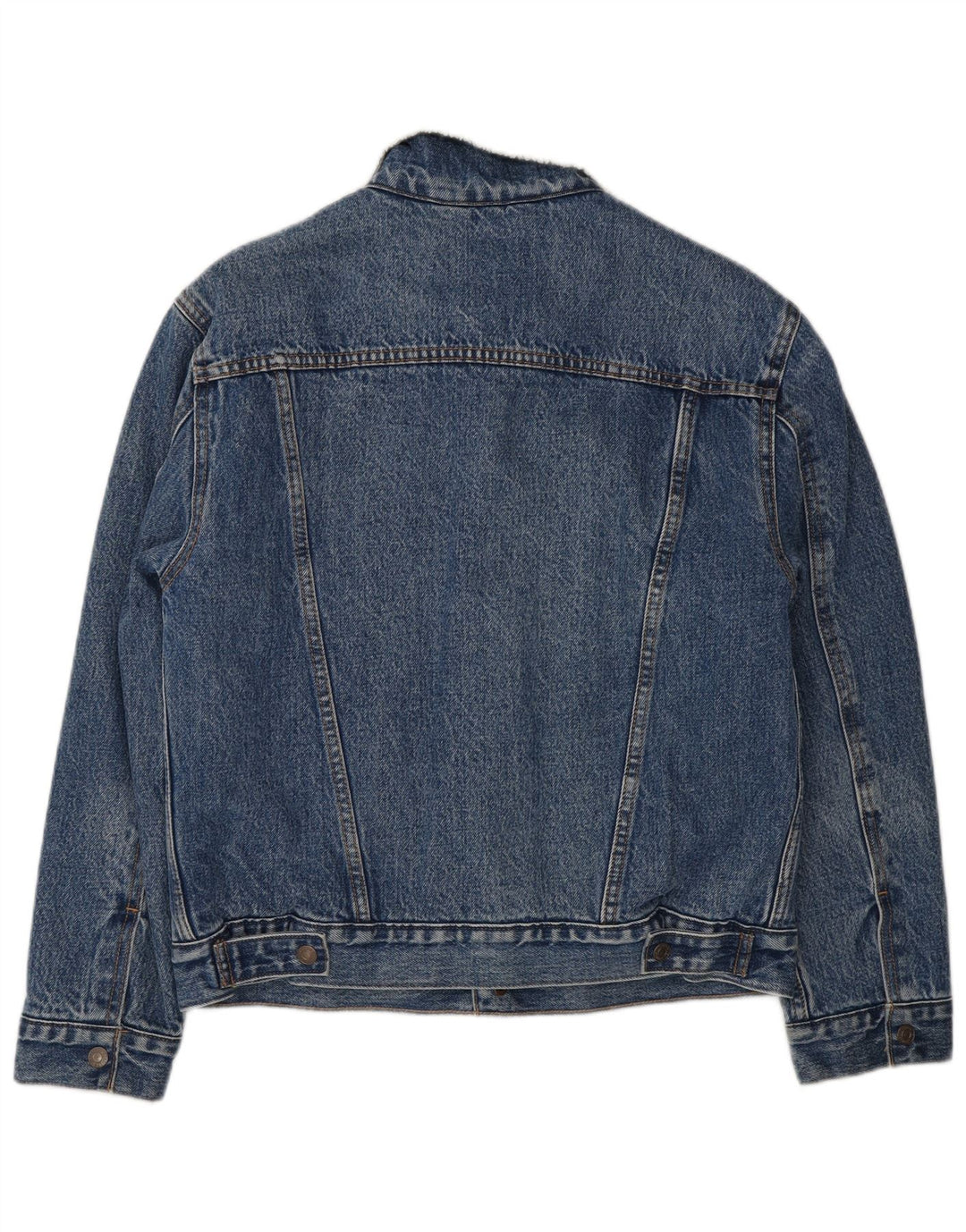 Levi's Chaqueta vaquera Sherpa para hombre Reino Unido 36 Algodón azul pequeño