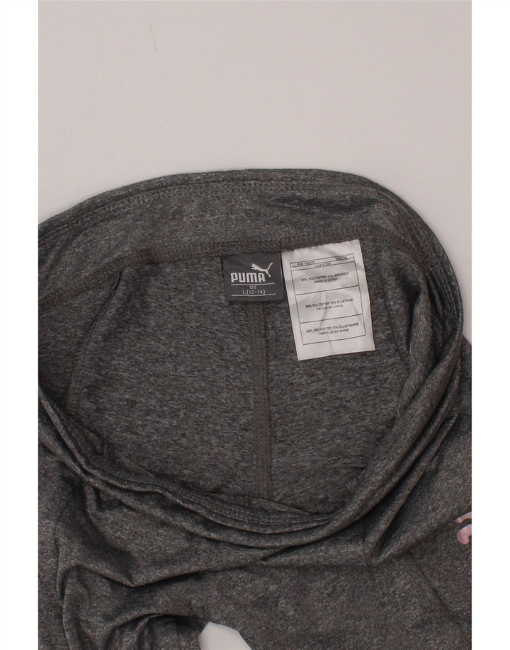 Puma Leggings gráficos para niña 12-13 años Grande Gris Poliéster