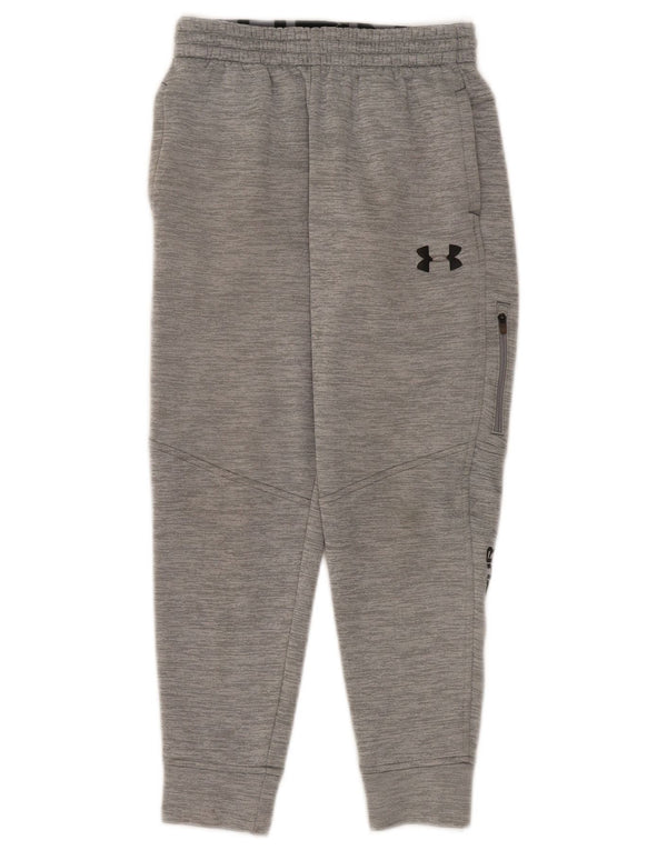 Under Armour Pantalones de chándal con estampado gráfico para niños 9-10 años Gris medio