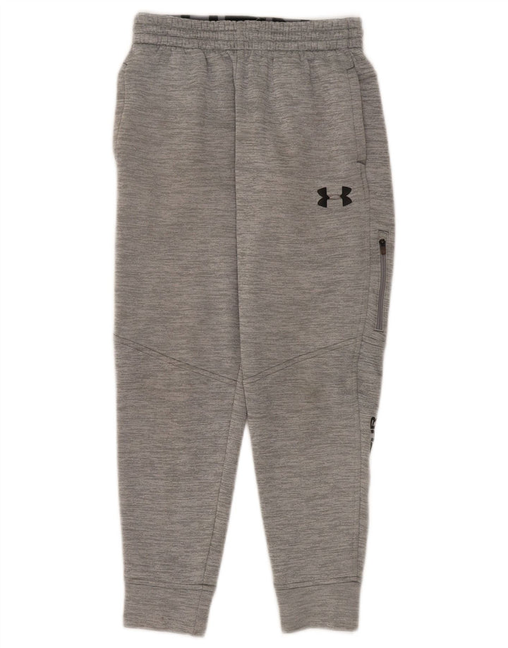 Under Armour Pantalones de chándal con estampado gráfico para niños 9-10 años Gris medio