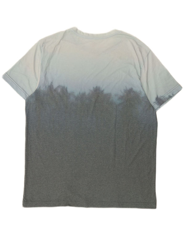 Hurley Hombre Camiseta Top Grande Azul Colorblock Poliéster