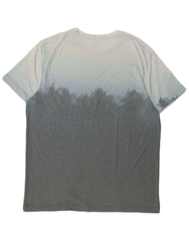 Hurley Hombre Camiseta Top Grande Azul Colorblock Poliéster