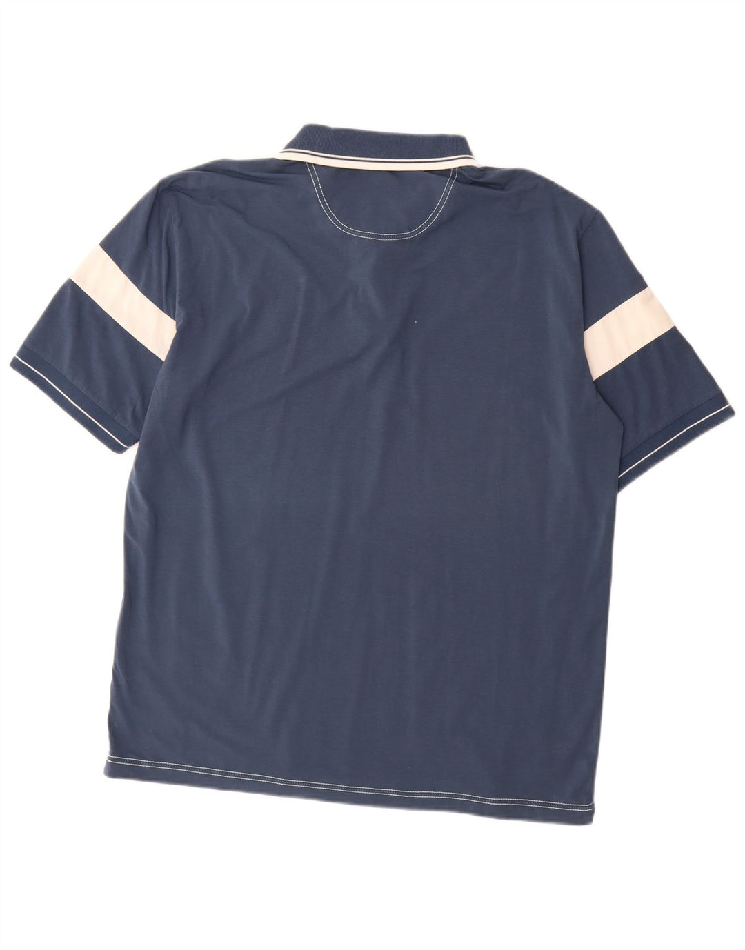 EMPORIO ARMANI Polo para hombre 3XL Algodón color block azul