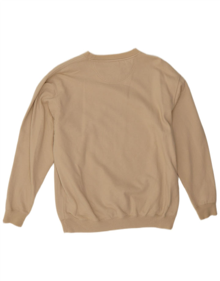Lee - Sudadera tipo jersey para hombre, talla grande, color beige