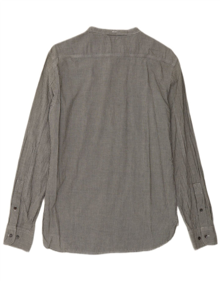 REPLAY Camisa Hombre Small Gris Rayas Algodón