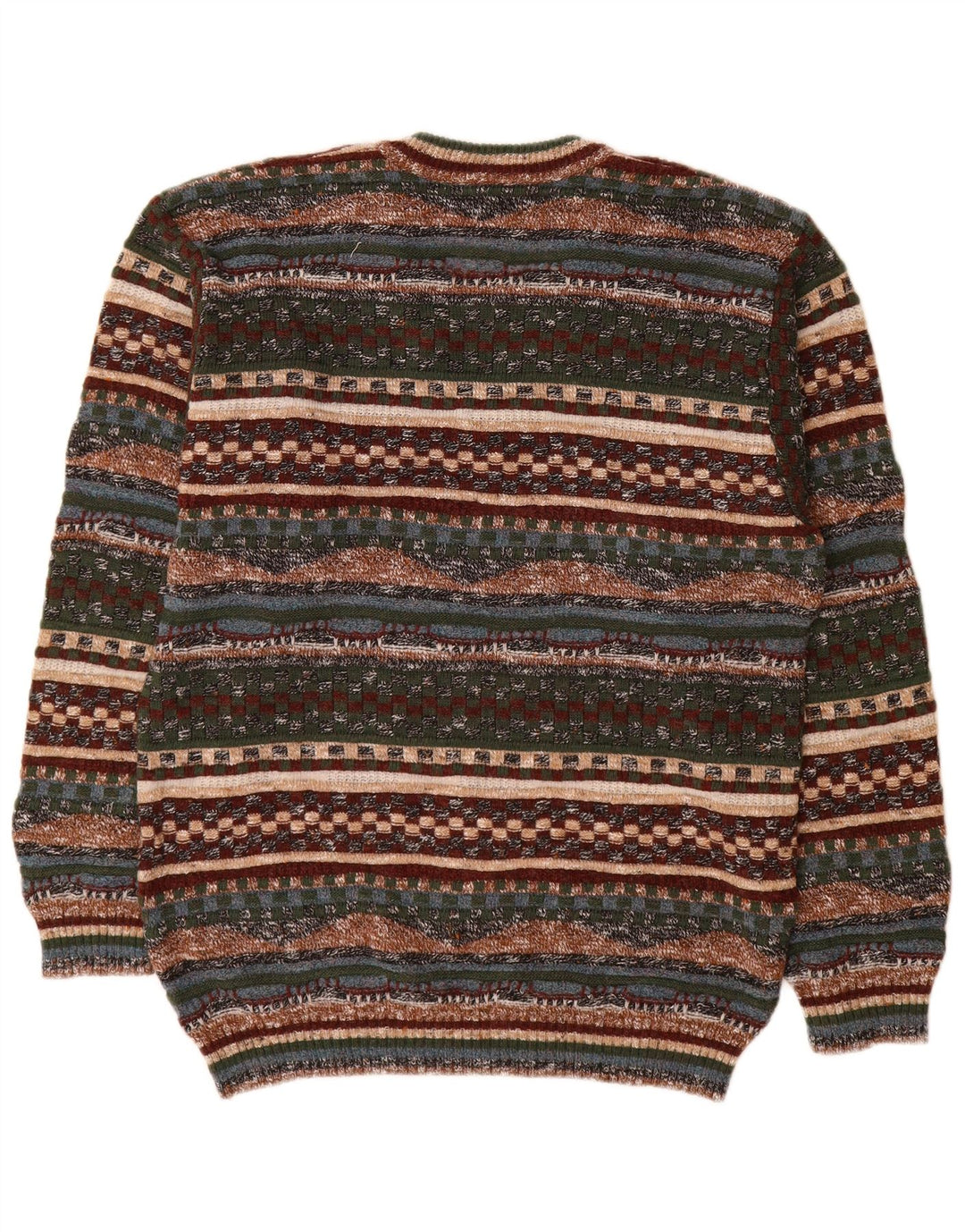 GARDEUR Jersey con Cuello en V para Hombre Jersey Mediano Multicolor Geométrico