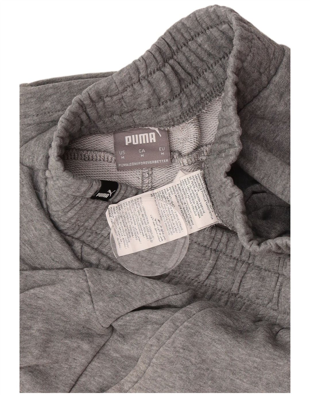 Pantalones cortos deportivos Puma para hombre de algodón moteado gris medio