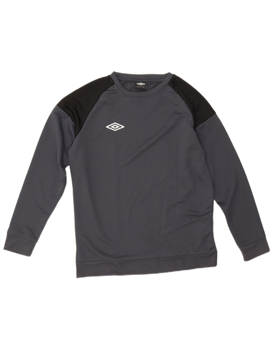 Umbro Hombre Sudadera Jumper Gris Medio Colorblock Poliéster