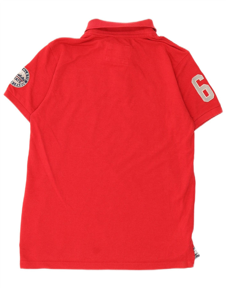 Superdry Polo Gráfico Para Hombre Rojo Grande