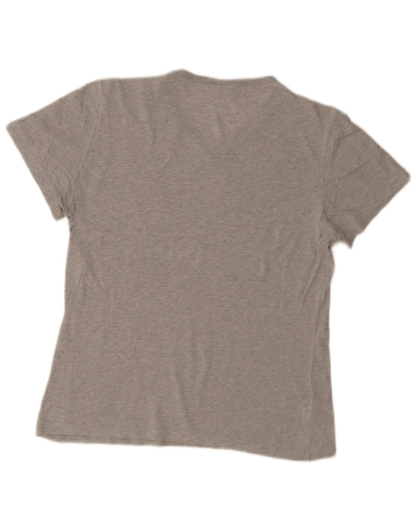 Lacoste Camiseta de corte regular para hombre talla 4 algodón gris medio